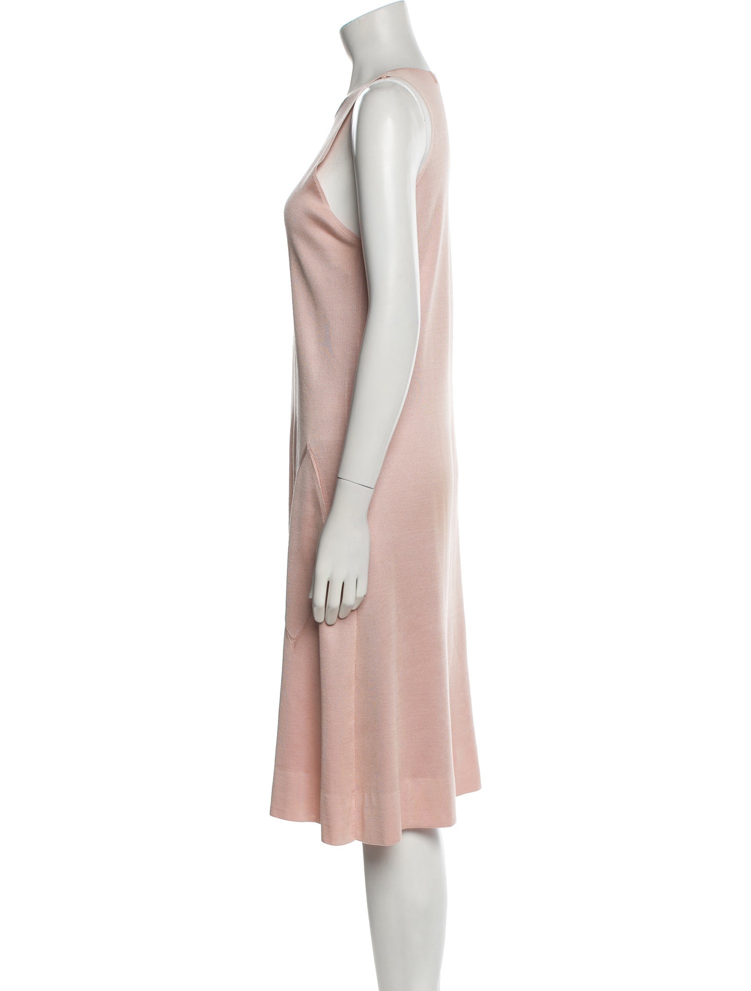 Balenciaga Scoop Neck Knee-Length Dress