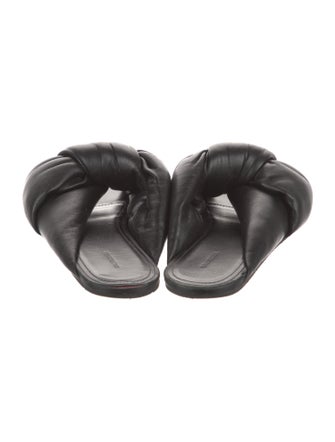 Balenciaga Leather Slides