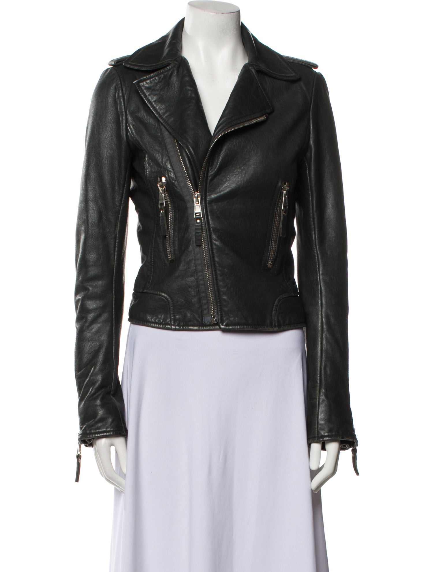 Balenciaga Leather Biker Jacket