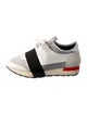 Balenciaga Race Runner 'White Black Grey' Athletic Sneakers