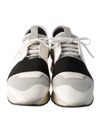 Balenciaga Race Runner 'White Black Grey' Athletic Sneakers