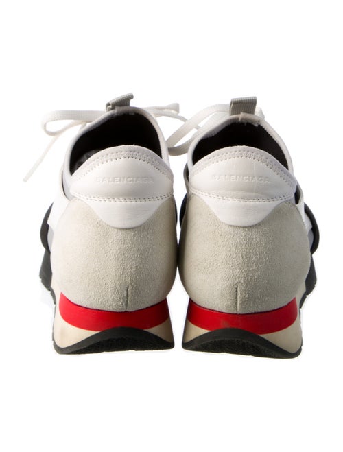 Balenciaga Race Runner 'White Black Grey' Athletic Sneakers