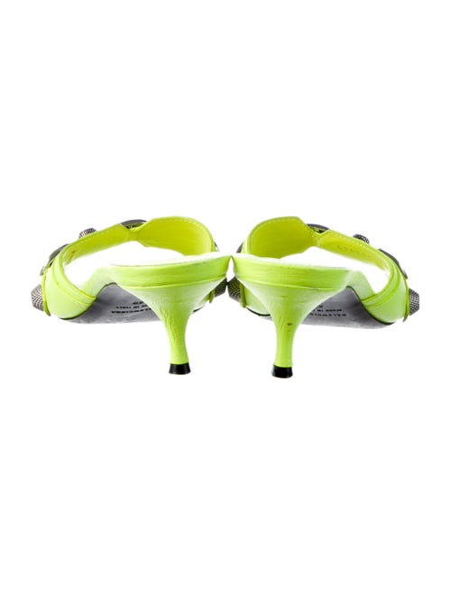 Balenciaga Leather Studded Accents Slides