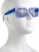 Balenciaga Square Tinted Sunglasses