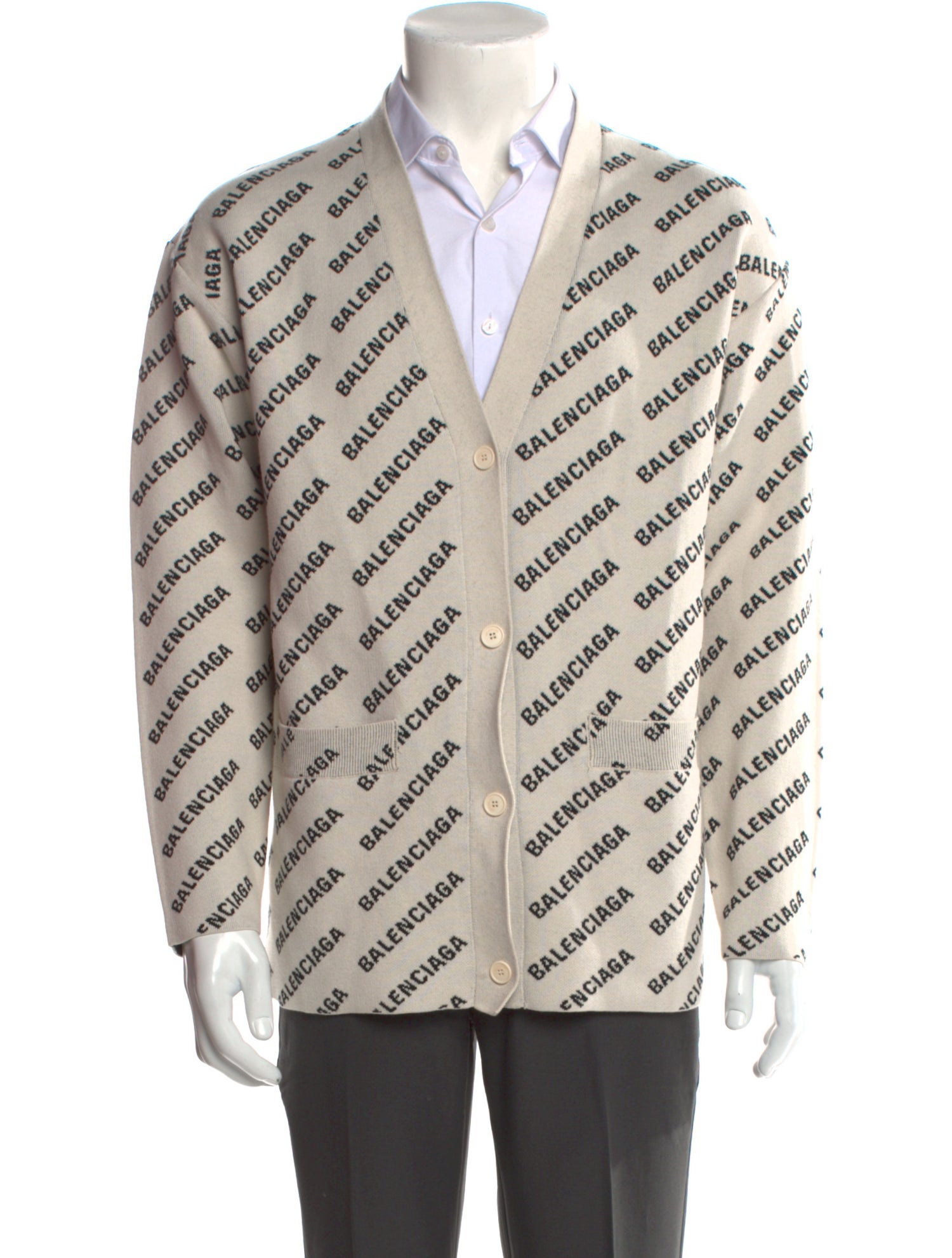 Balenciaga 2022 Striped Cardigan w/ Tags