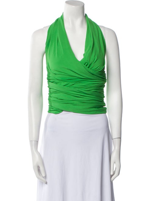 Balenciaga 2018 Cowl Neck Crop Top