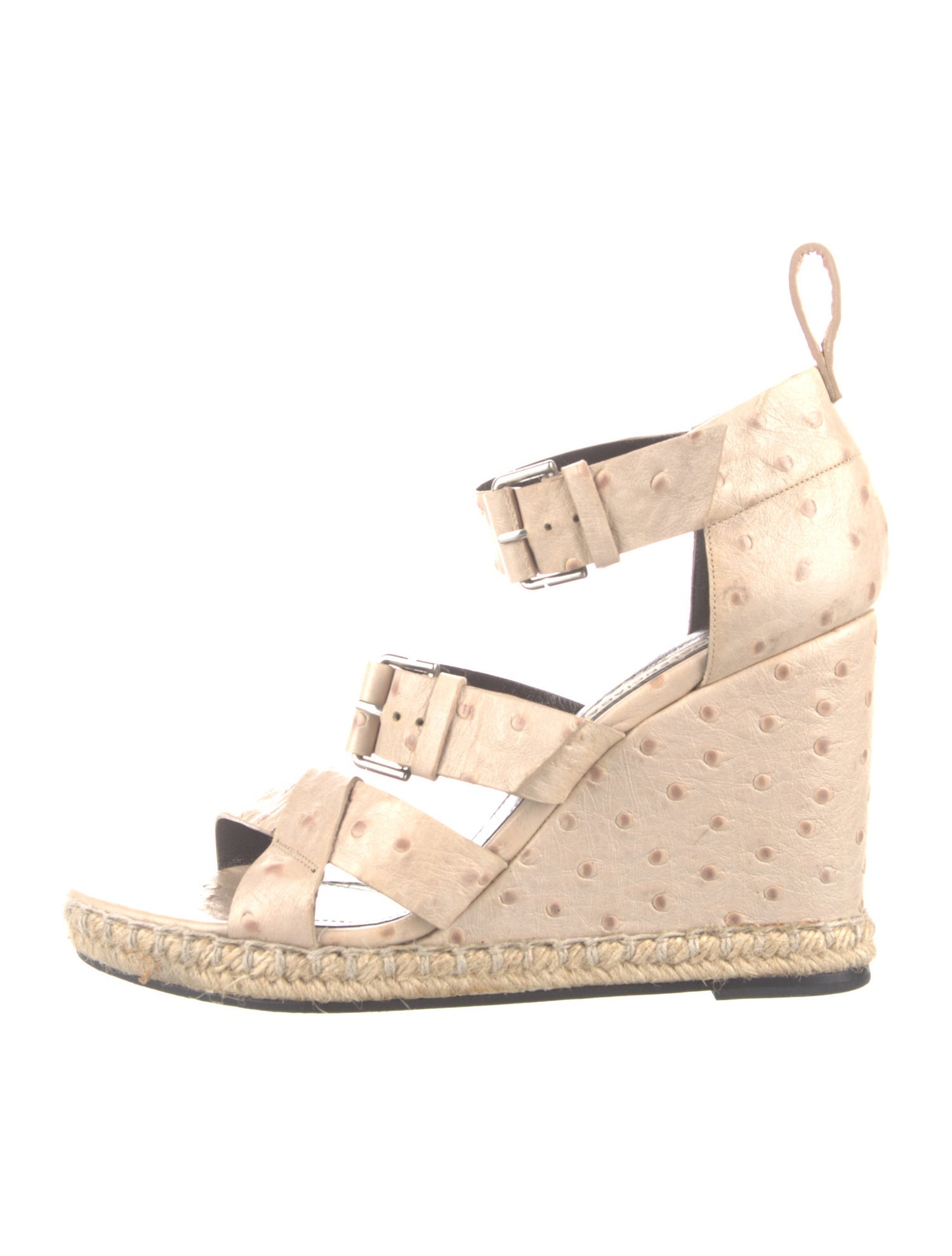 Balenciaga Ostrich Espadrilles