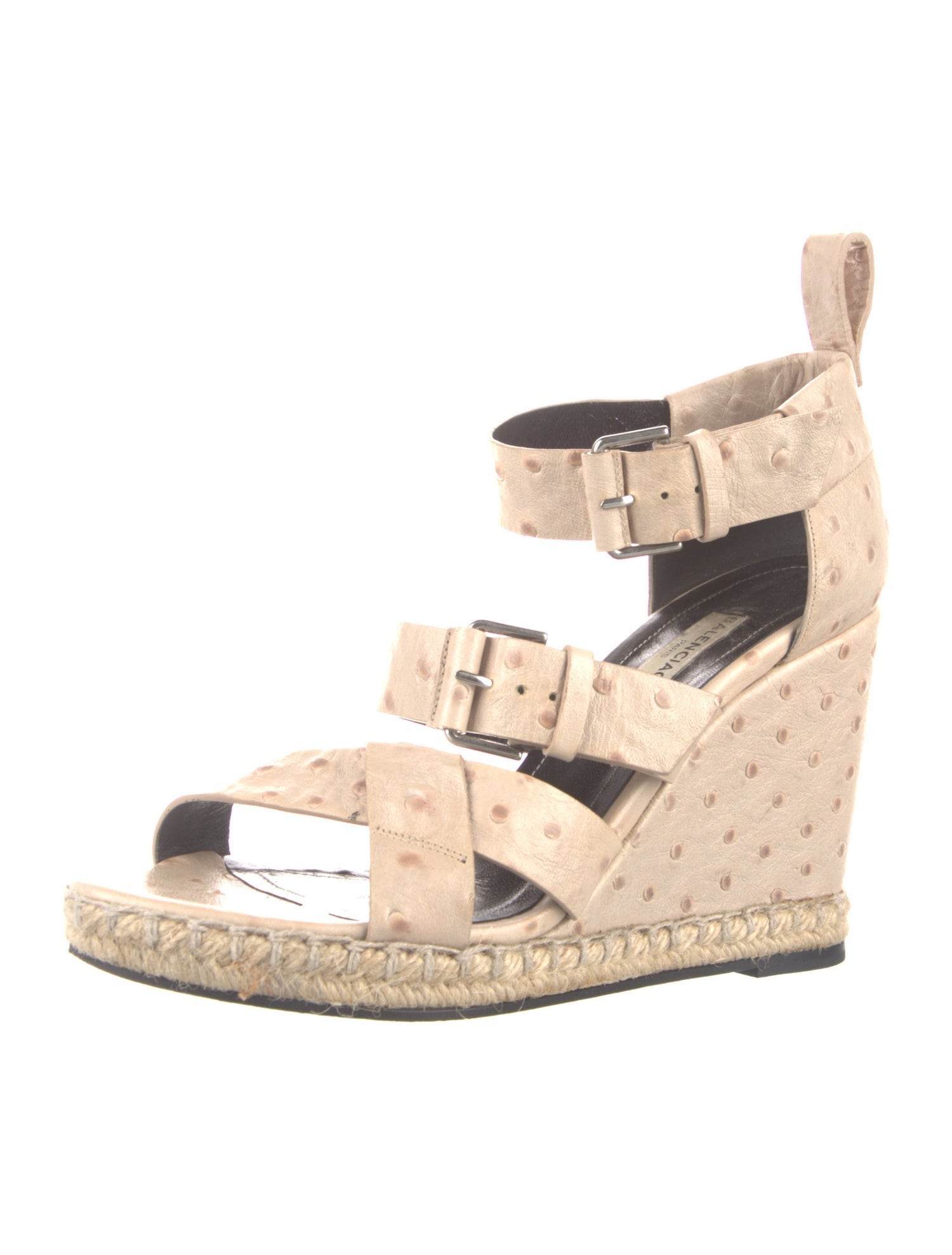 Balenciaga Ostrich Espadrilles