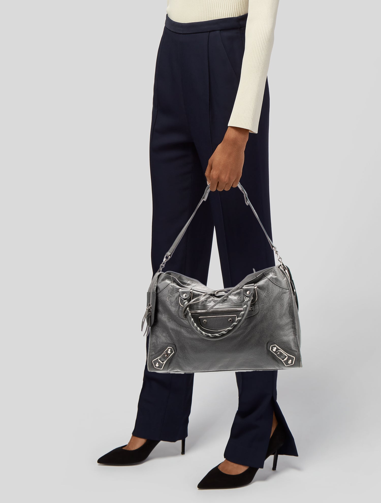 Balenciaga Leather Top Handle Bag