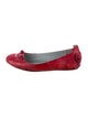 Balenciaga Leather Lasercut Accents Ballet Flats