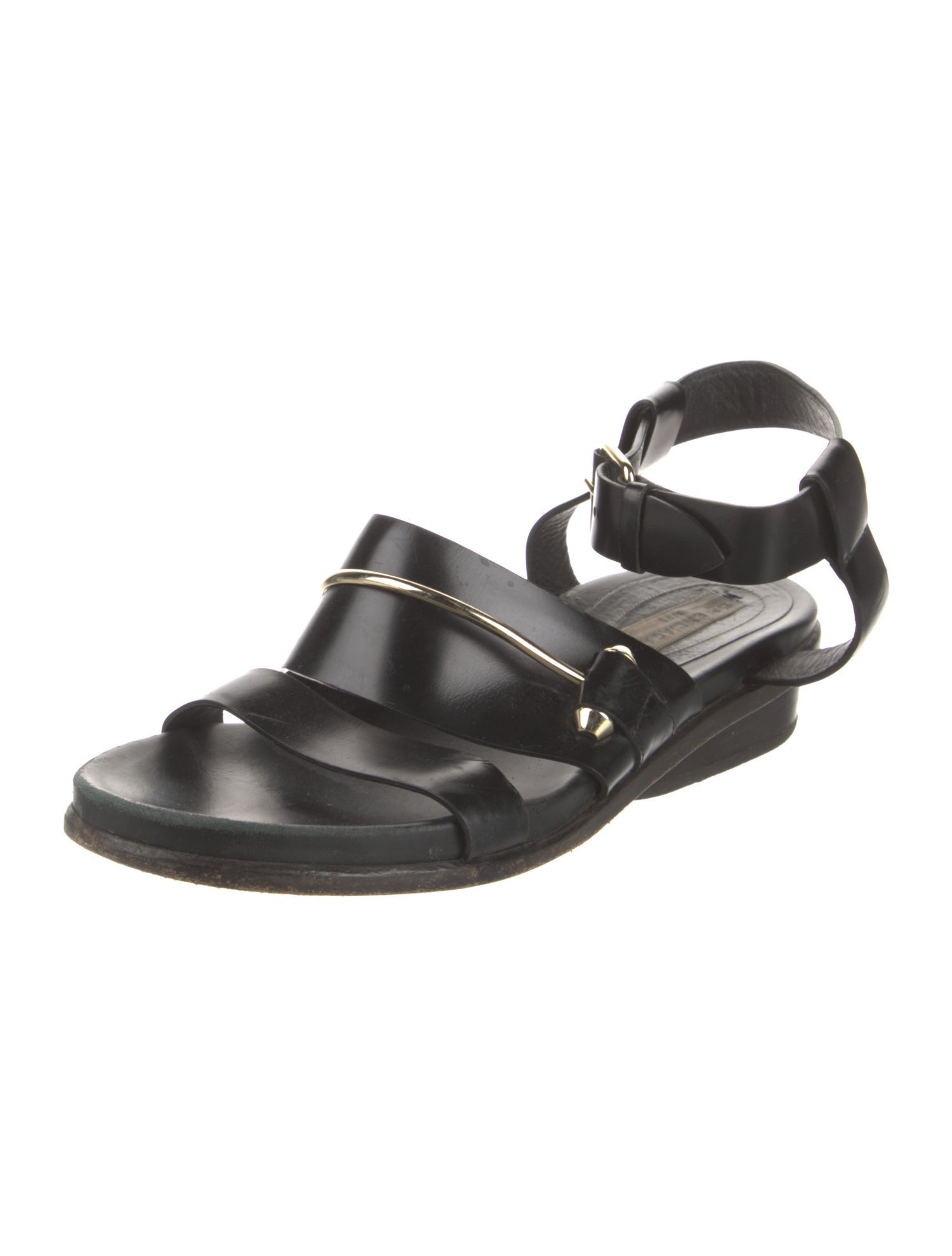 Balenciaga Leather Slingback Sandals