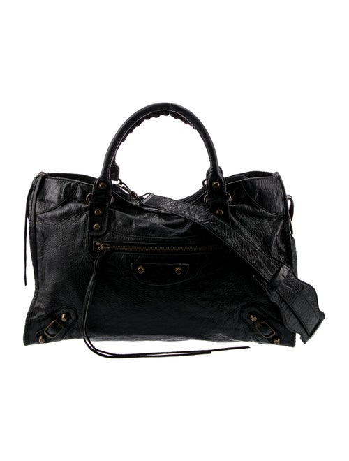 Balenciaga Leather Motocross Classic City Large