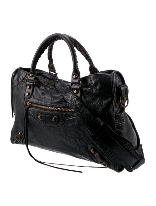 Balenciaga Leather Motocross Classic City Large