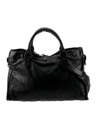 Balenciaga Leather Motocross Classic City Large