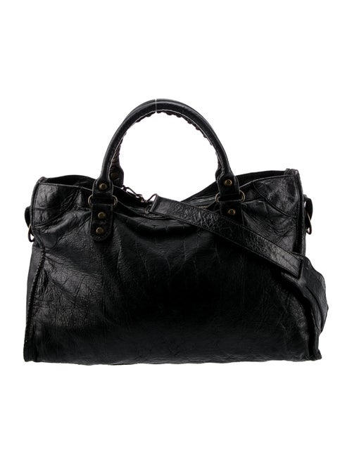 Balenciaga Leather Motocross Classic City Large