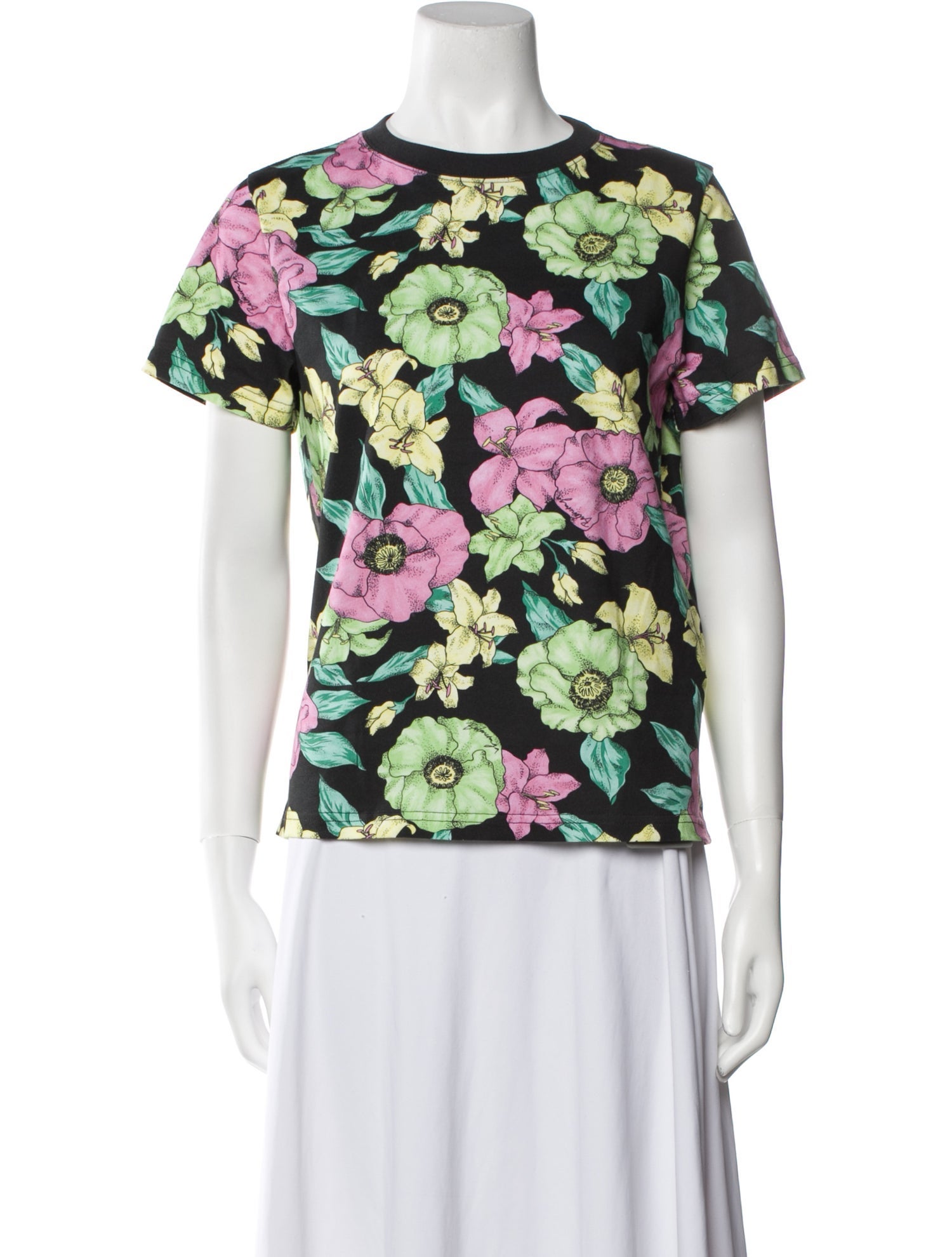 Balenciaga 2020 Floral Print T-Shirt w/ Tags