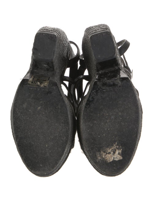 Balenciaga Leather Studded Accents Espadrilles