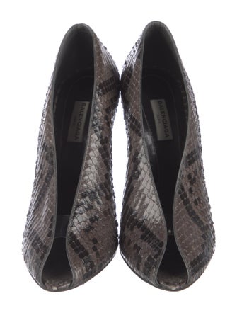 Balenciaga Snakeskin Animal Print Pumps