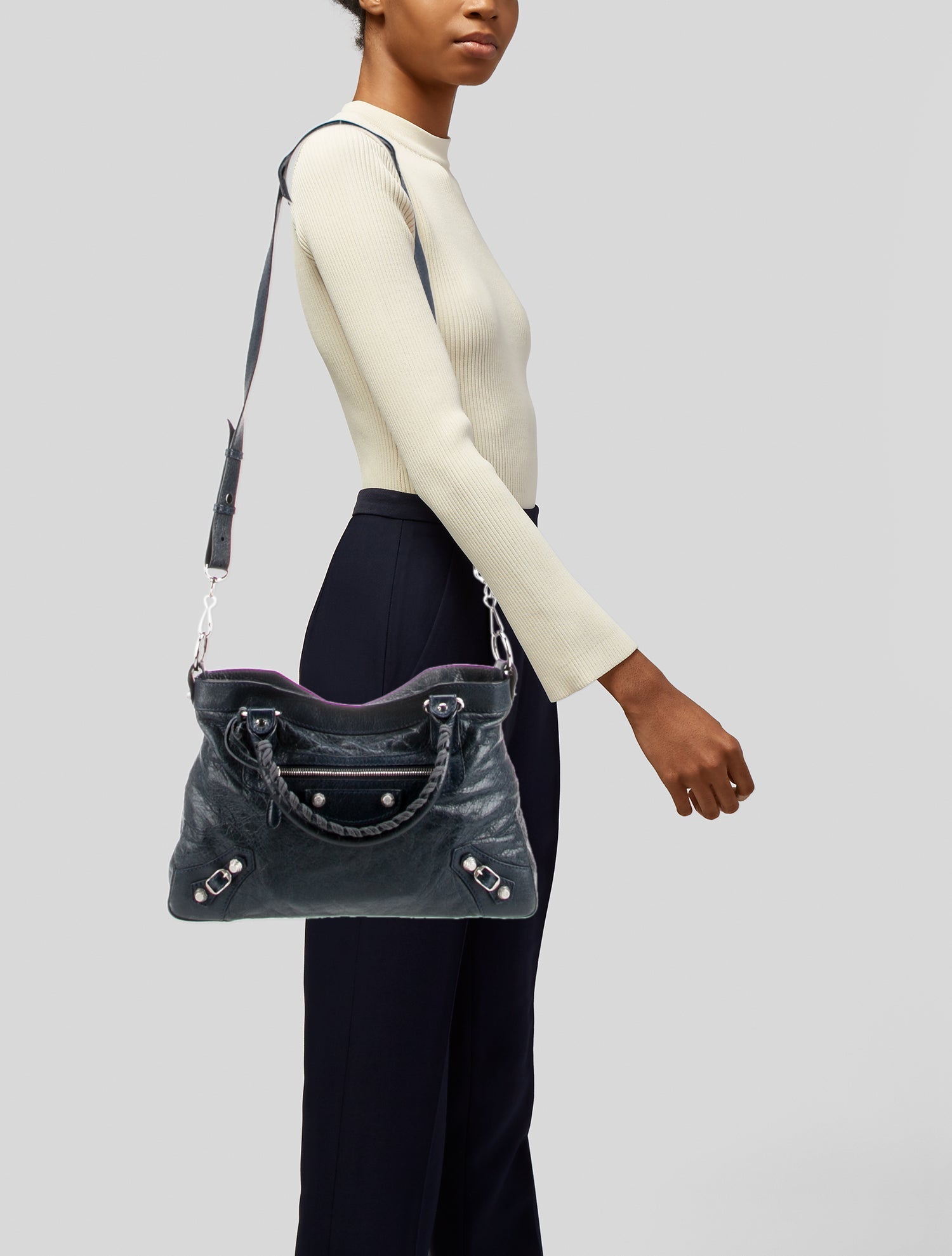 Balenciaga Leather Motocross Classic City