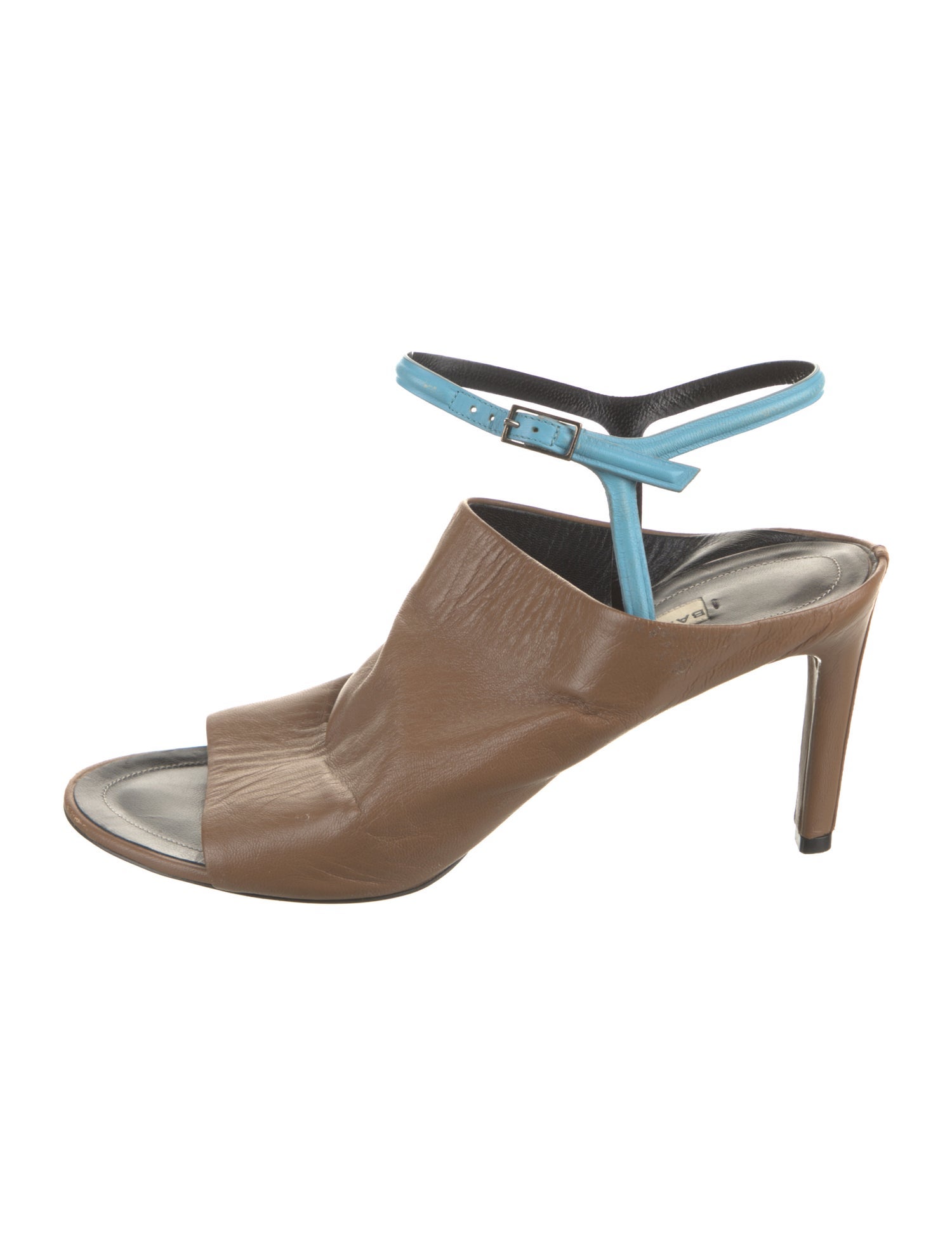 Balenciaga Leather Slingback Sandals