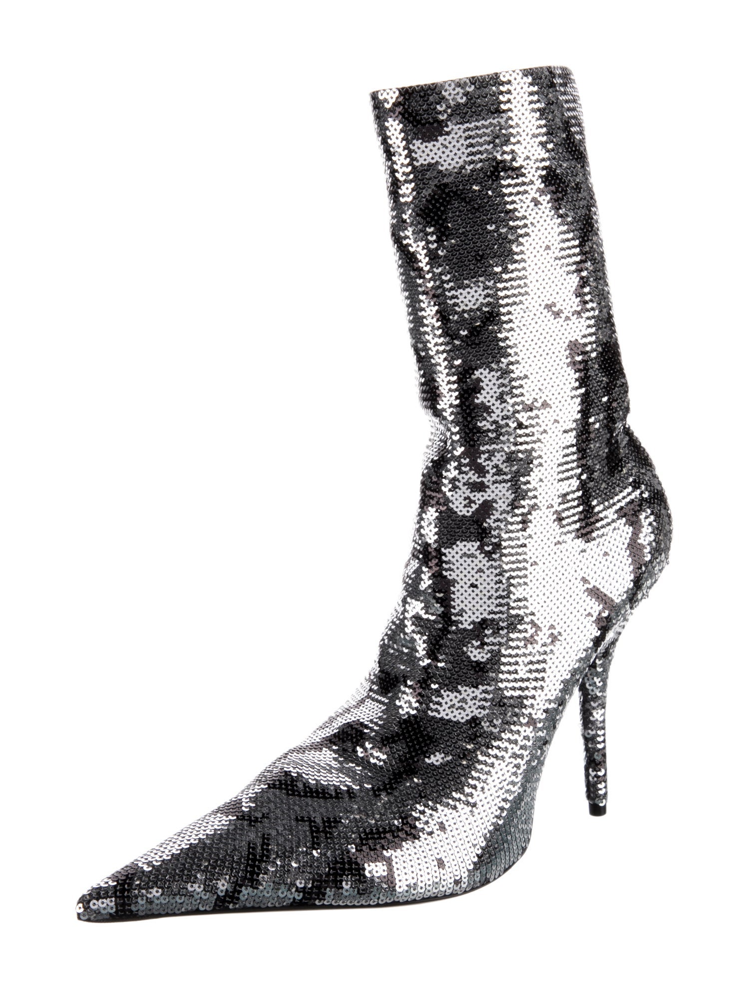 Balenciaga Sequins Sequin Embellishments Sock Boots