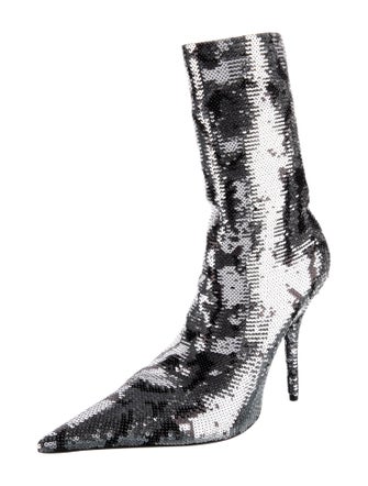 Balenciaga Sequins Sequin Embellishments Sock Boots