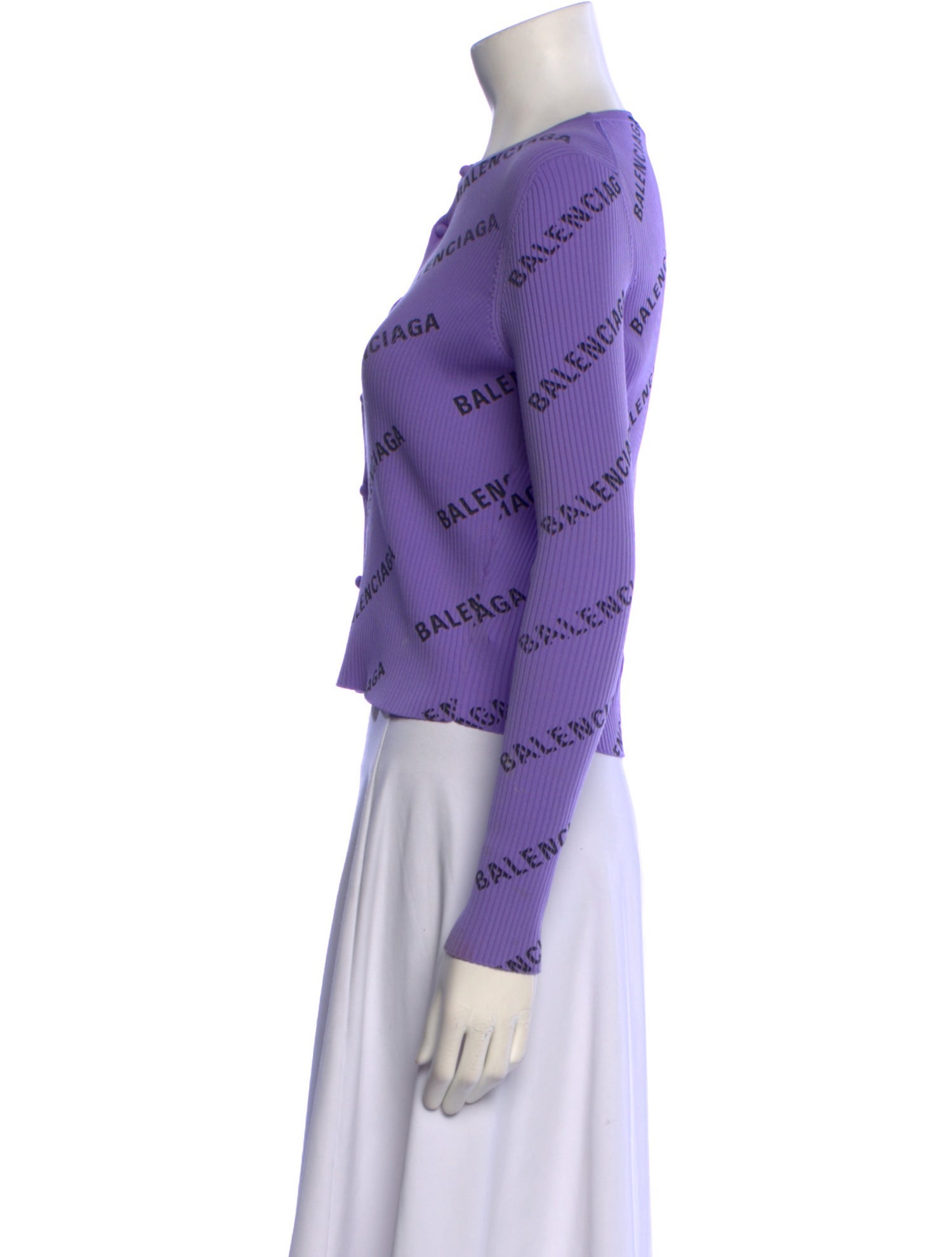 Balenciaga Printed Crew Neck Sweater