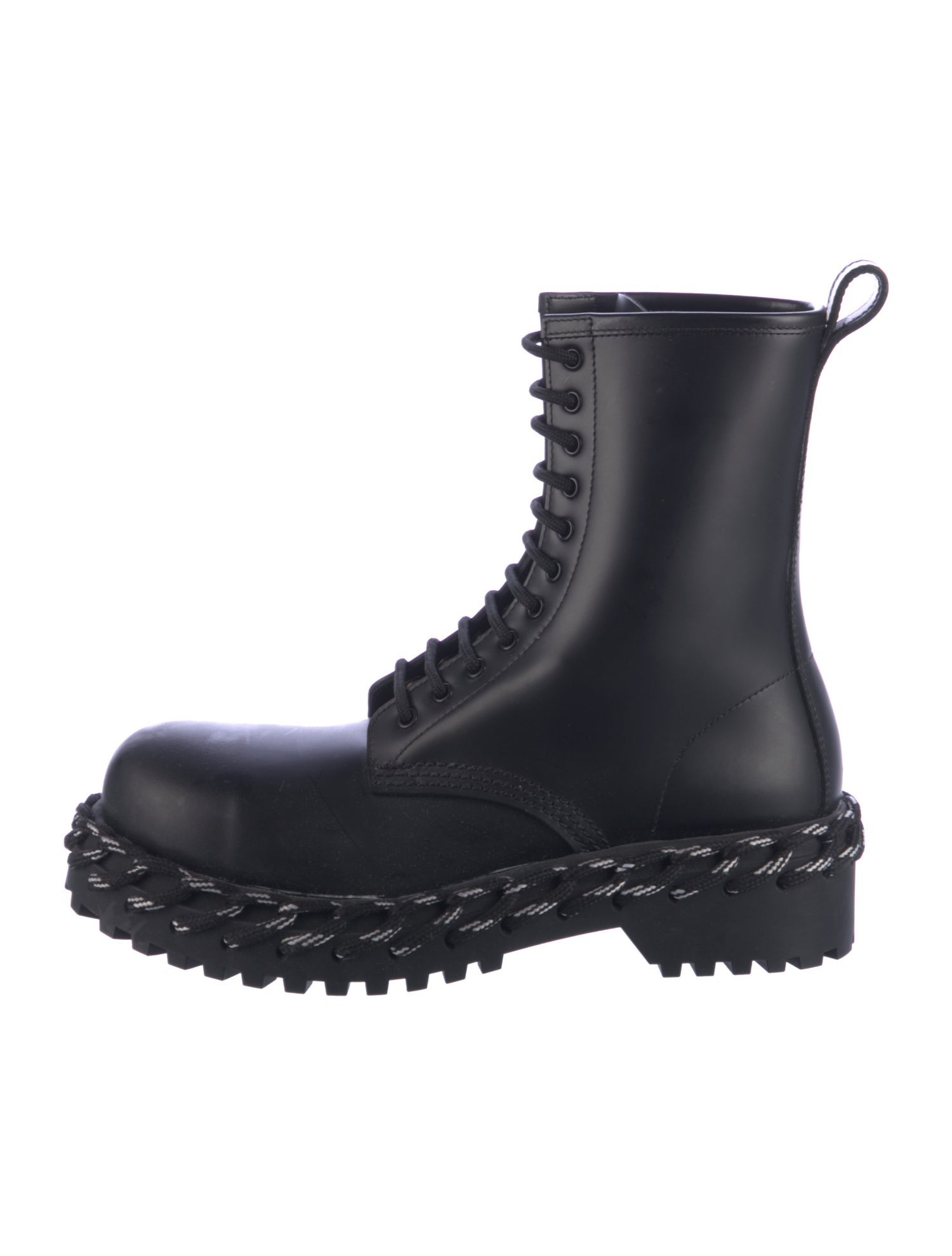 Balenciaga Leather Combat Boots