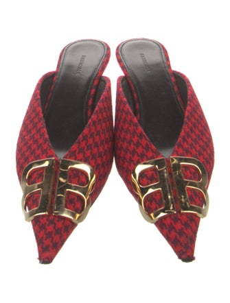 Balenciaga Wool Printed Mules