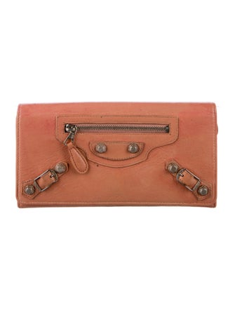 Balenciaga Motocross Giant 12 Leather Continental Wallet