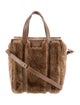 Balenciaga Shearling Bazar Shopper Tote XS