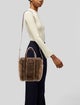 Balenciaga Shearling Bazar Shopper Tote XS