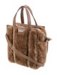 Balenciaga Shearling Bazar Shopper Tote XS