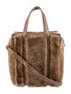 Balenciaga Shearling Bazar Shopper Tote XS
