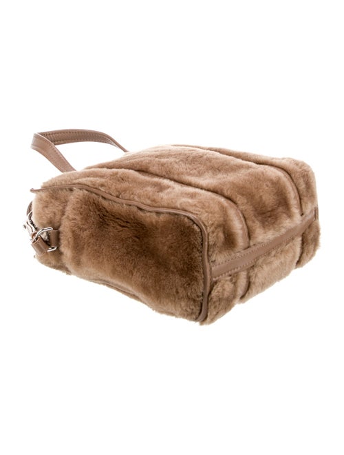 Balenciaga Shearling Bazar Shopper Tote XS