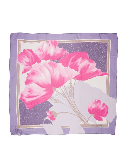 Balenciaga Silk Floral Print Scarf