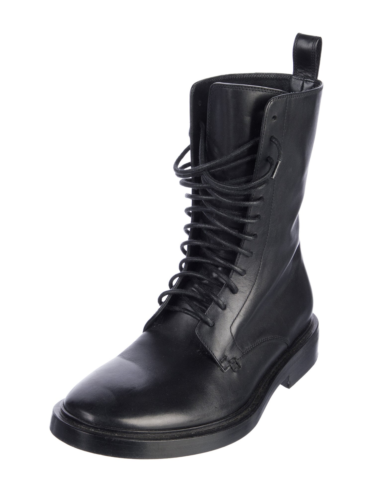 Balenciaga Leather Combat Boots