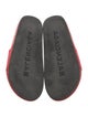 Balenciaga Leather Graphic Print Slides