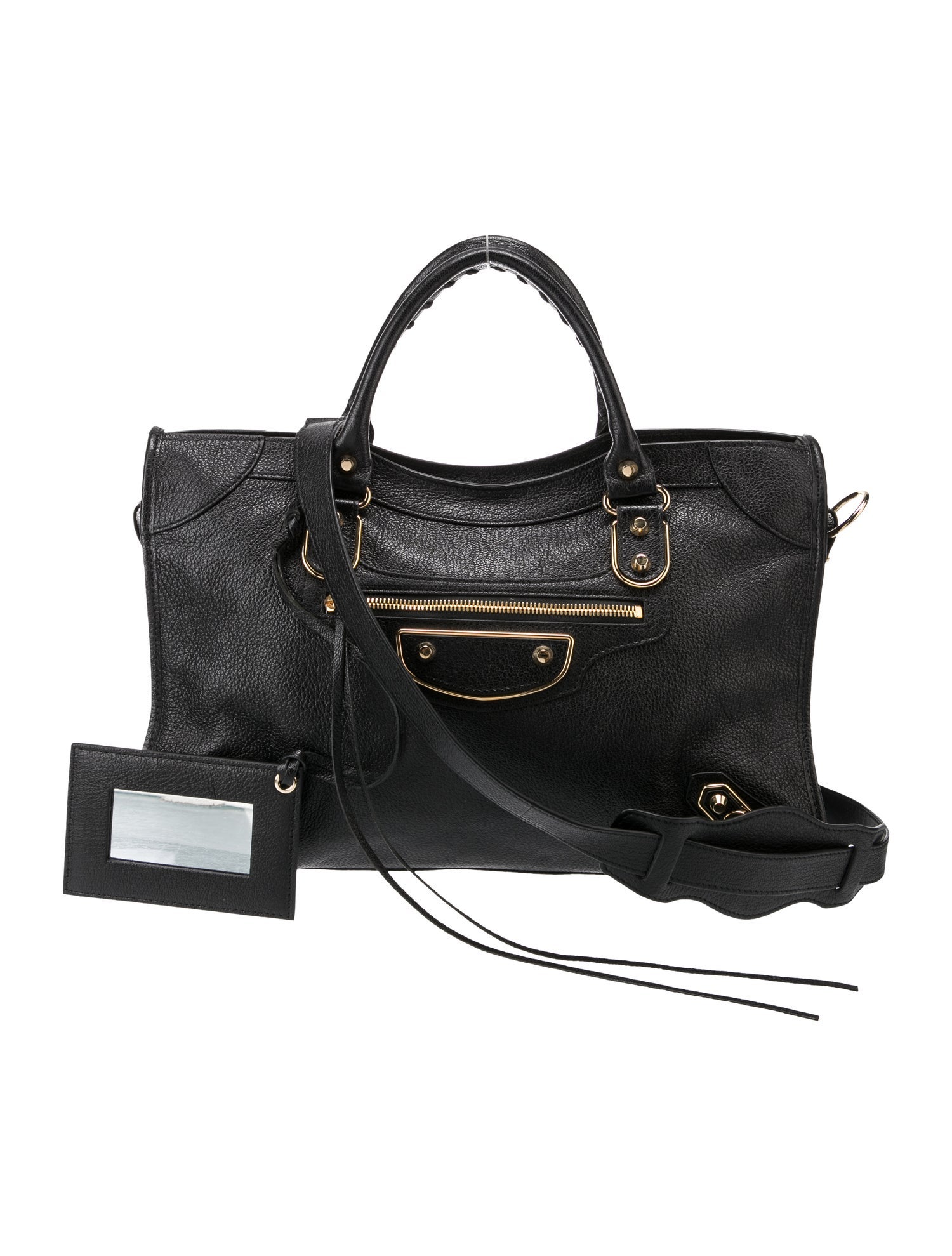 Balenciaga Leather Motocross City Metallic Edge