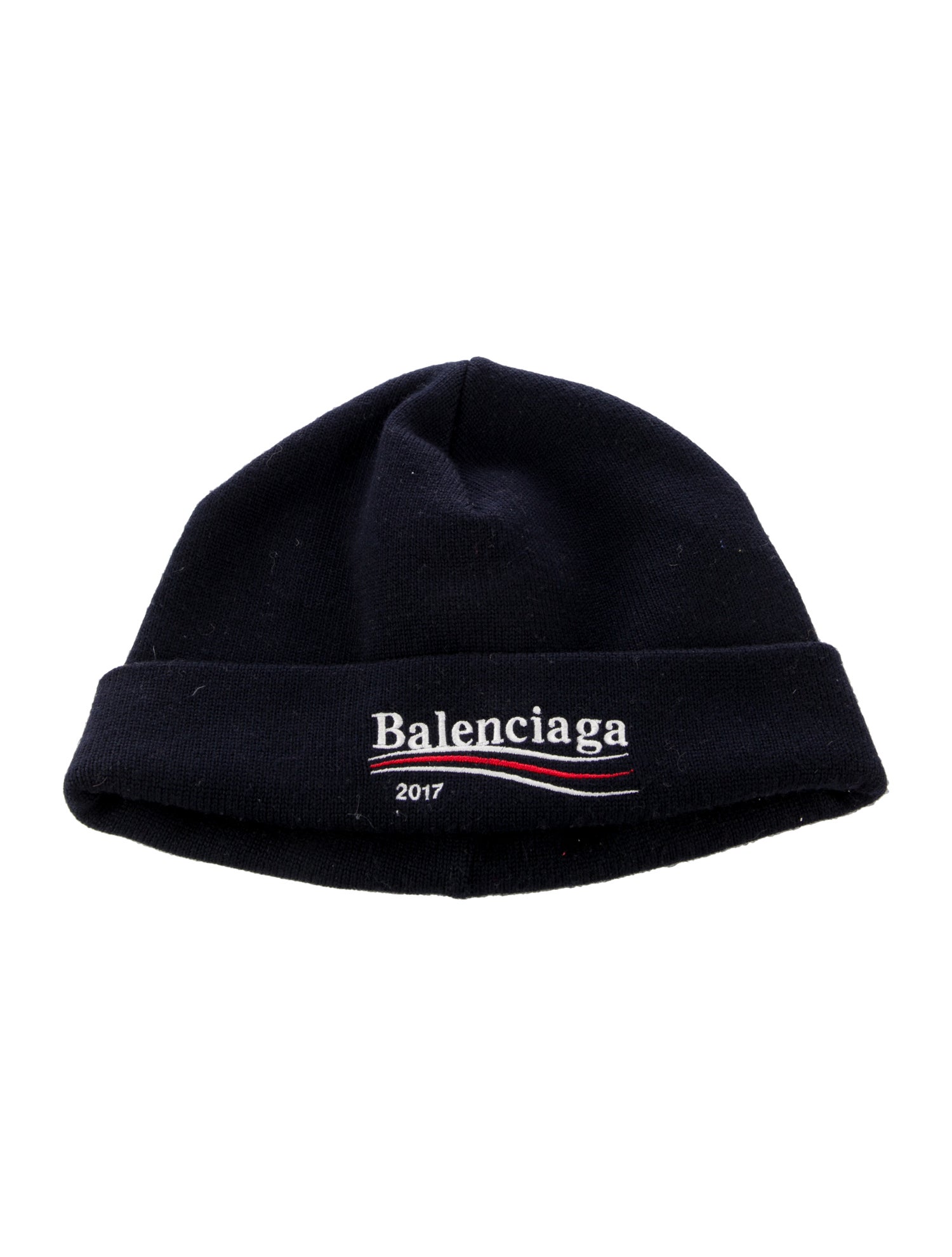 Balenciaga Embroidered Wool Beanie