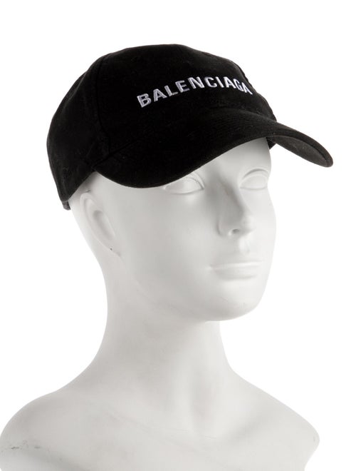 Balenciaga Solid Embroidered Baseball Cap