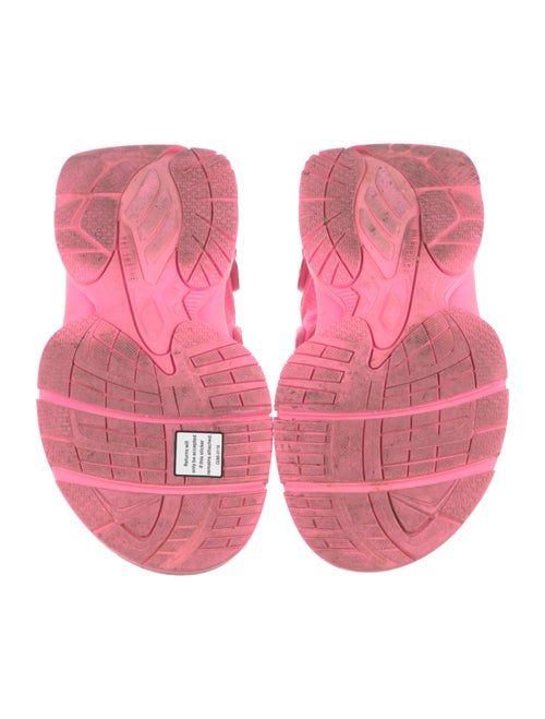 Balenciaga Canvas Embroidered Accent Slingback Sandals