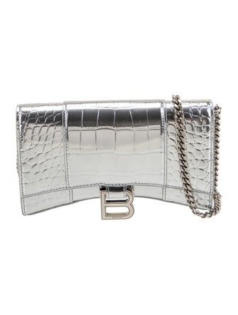 Balenciaga Embossed Leather Shoulder Bag