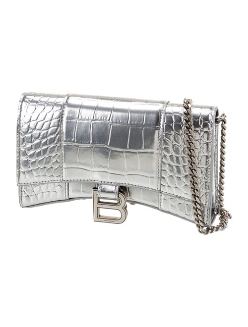 Balenciaga Embossed Leather Shoulder Bag