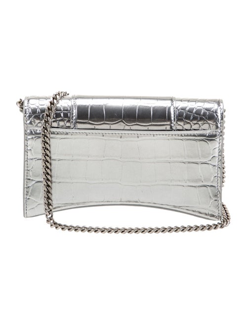 Balenciaga Embossed Leather Shoulder Bag