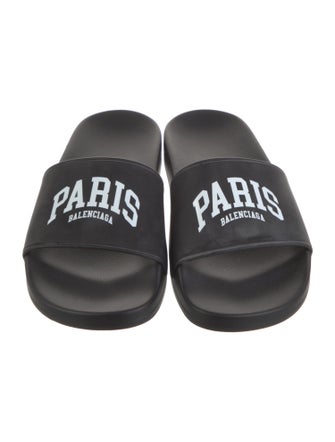 Balenciaga Rubber Printed Slides