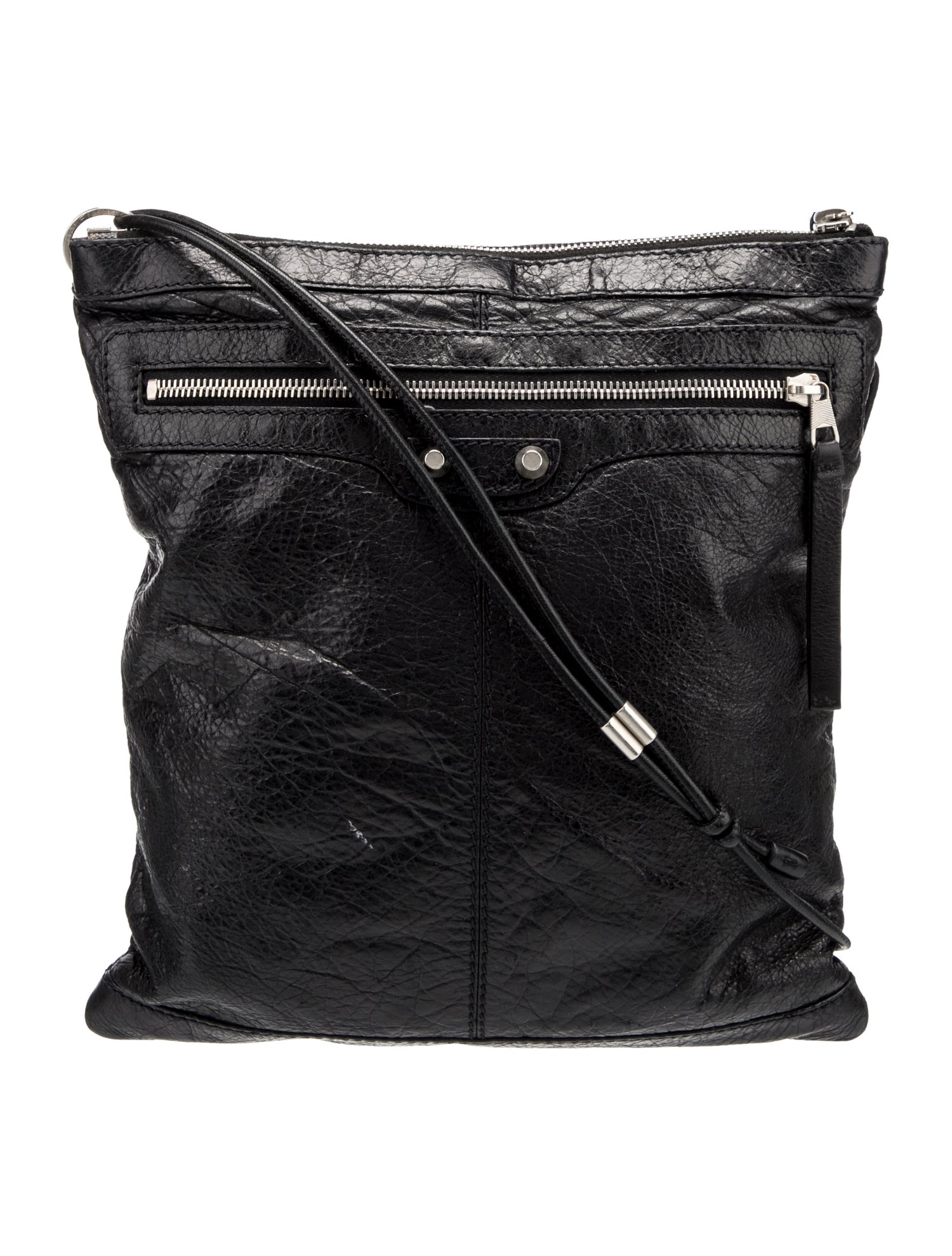 Balenciaga Leather Motocross Pouch