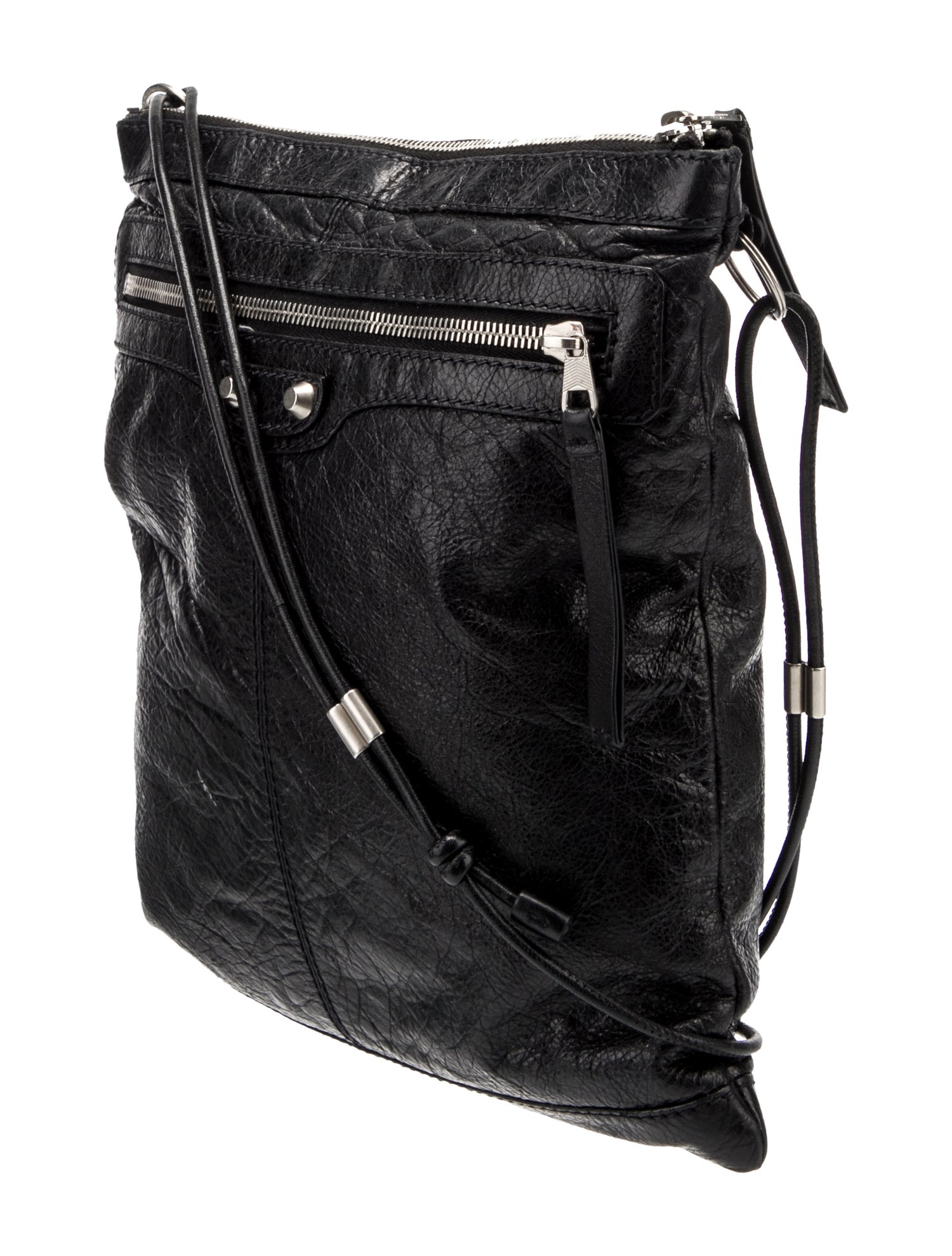 Balenciaga Leather Motocross Pouch