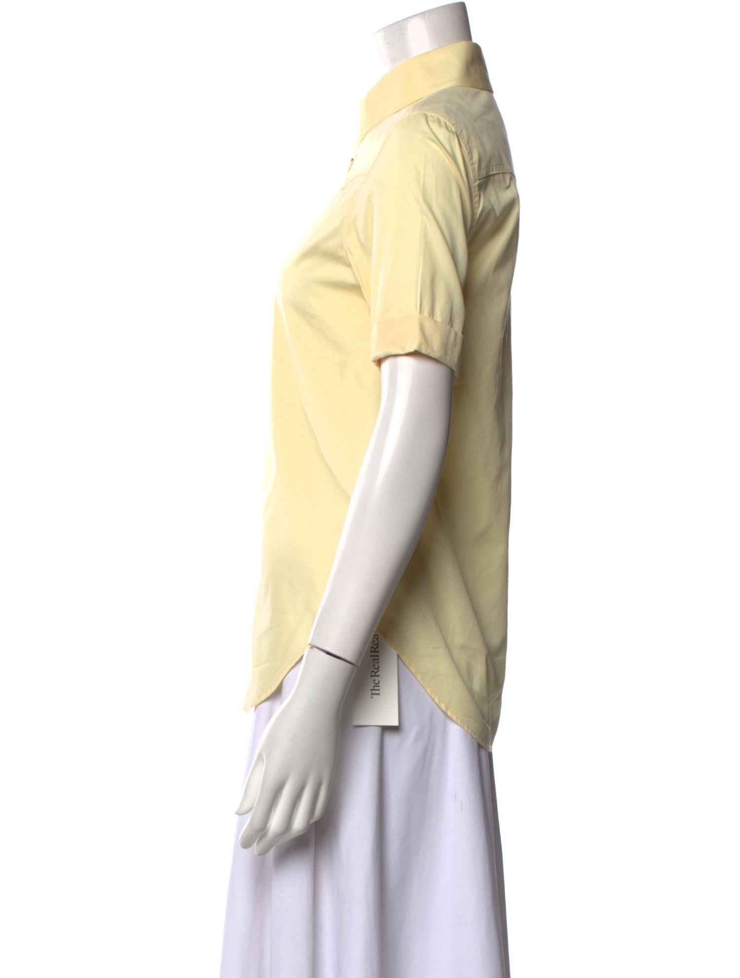 Balenciaga 2016 Short Sleeve Button-Up Top