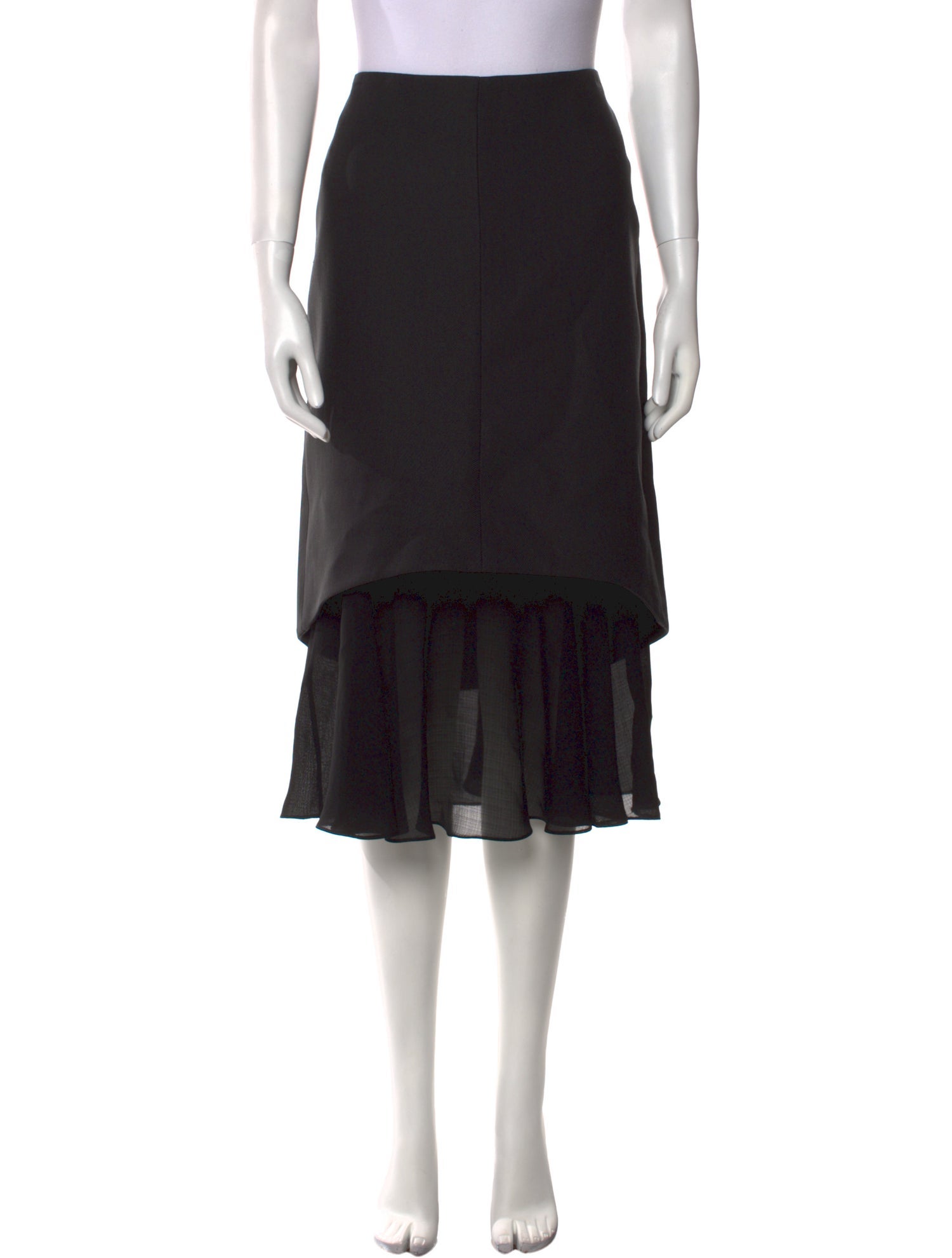 スカート JUNYA WATANABE PRINTED MIDI SKIRT Junya Watanabe 2007 Midi Length Skirt - Black Skirts
